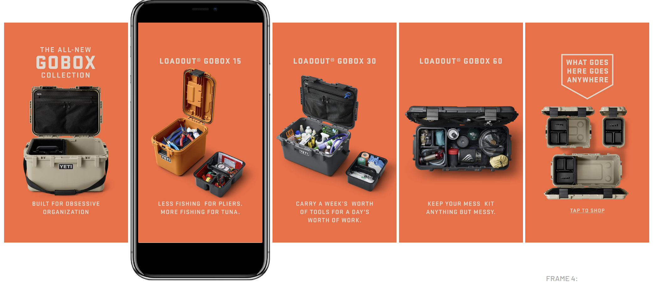 GoBox social carousel campaign