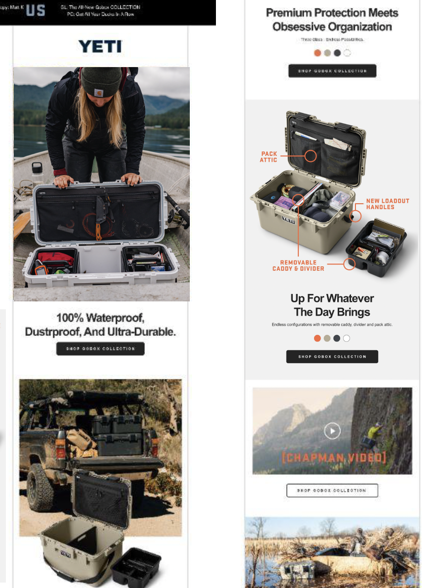 GoBox email campaign