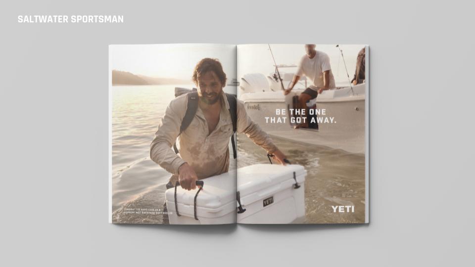Be the One That Got Away - YETI print ad