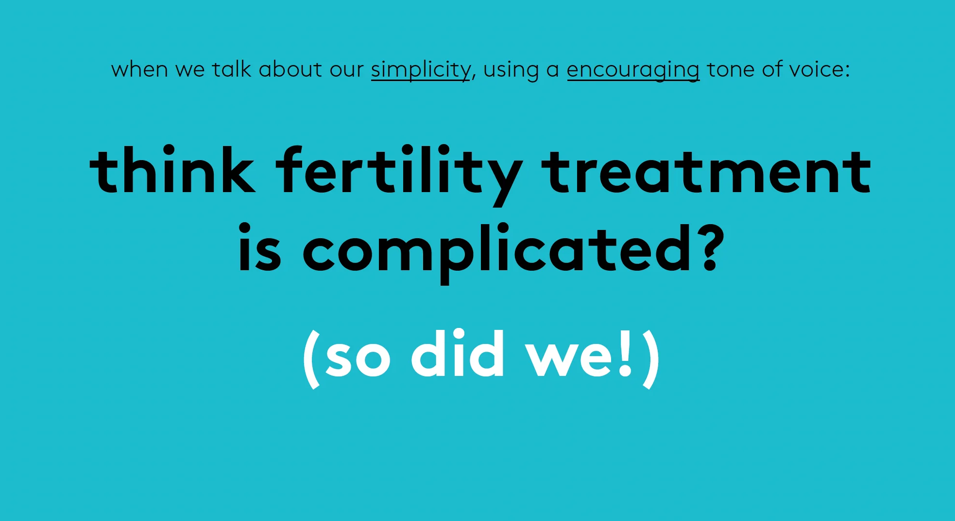 Think fertility treatment is complicated